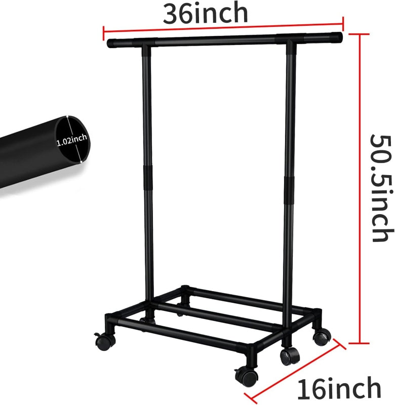 Single-pole clothes rack 