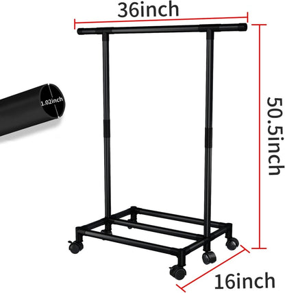 Single-pole clothes rack 