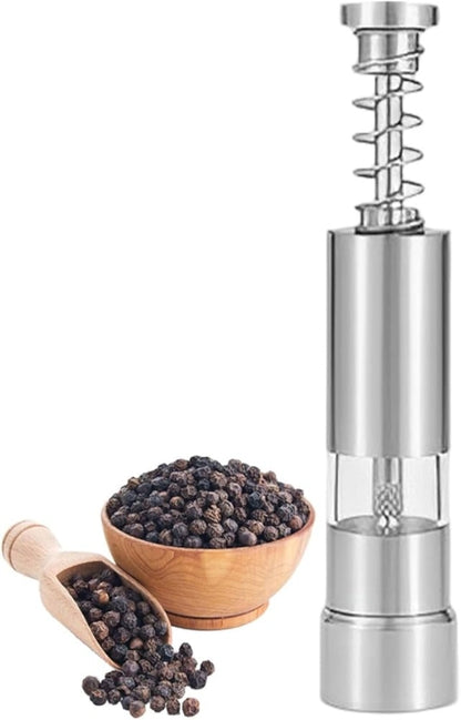 Stainless steel hand black pepper grinder mill book