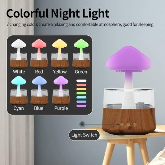  oil diffuser with calming colorful night lights