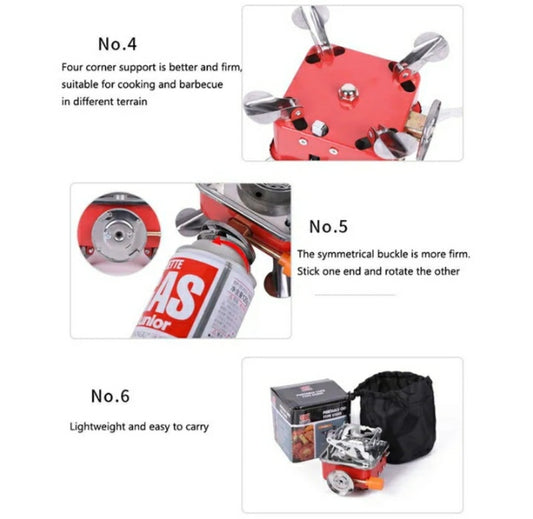 Outdoor camping gas stove