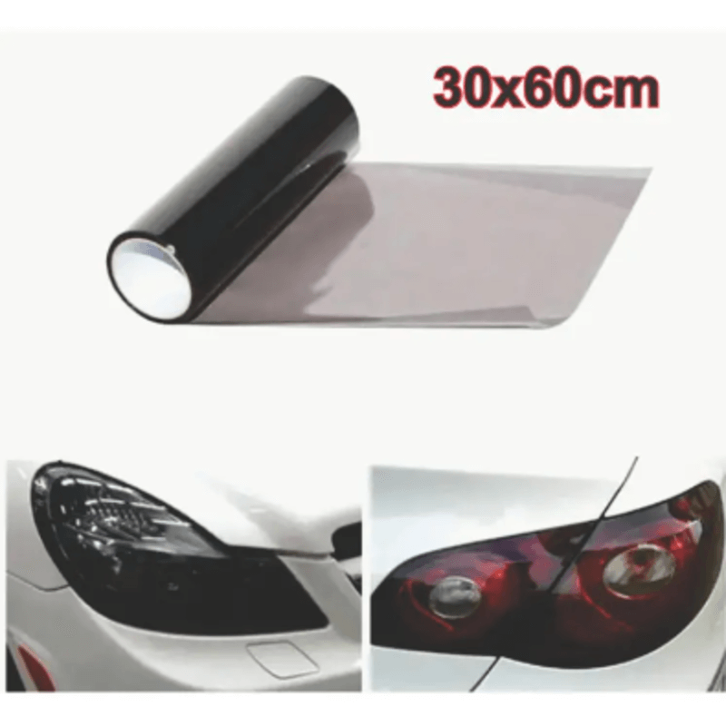 Light black car headlight vinyl sticker