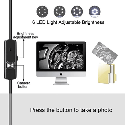 3 in 1 type-c android 6 leds usb endoscope mini camera