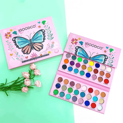 Butterfly pattern 99-color pearly eyeshadow palette