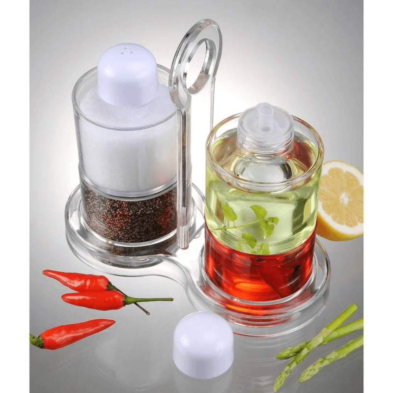 Oil vinegar salt and pepper dispenser kd01040