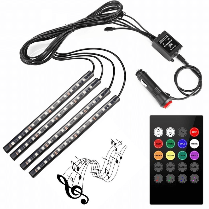 Multicolor music car strip light