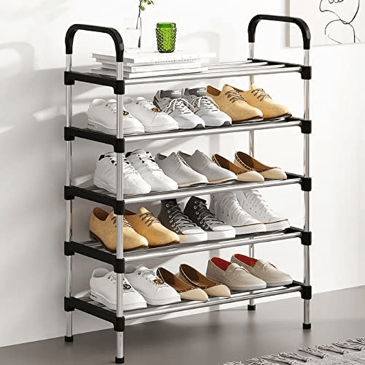 5 layer steel shoe rack organizer