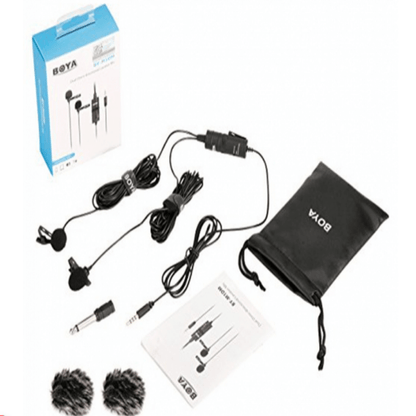 Boya by-m1dm dual lavalier universal microphone