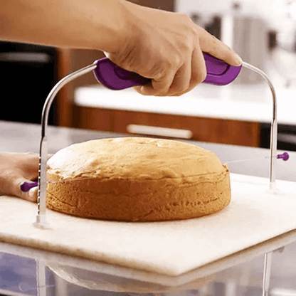 Adjustable wire cake layer slicer stainless steel