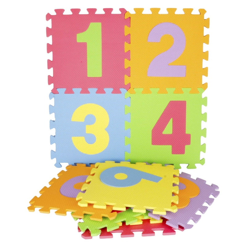 10pcs numbers foam mat