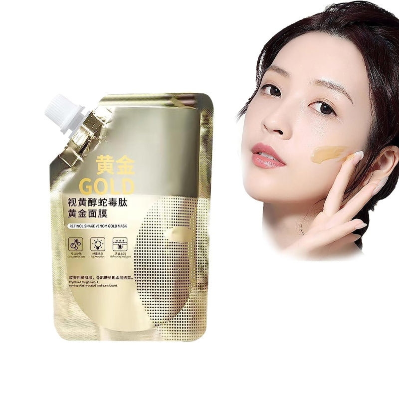 Retinol snake venom gold mask