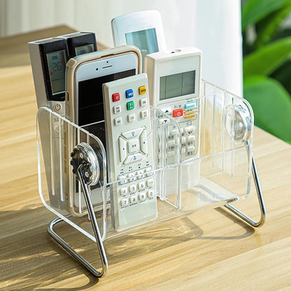 Acrylic desktop remote control organizer box