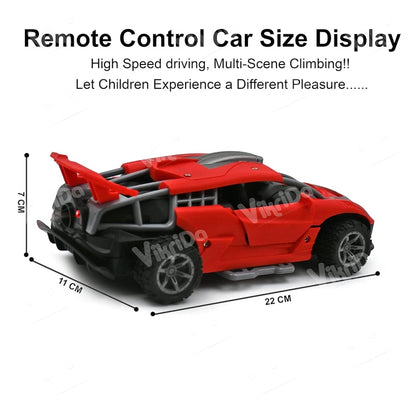 Remote control car, doors open, smoke option.