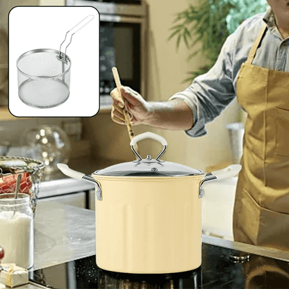 3l deep frying pot stainless steel