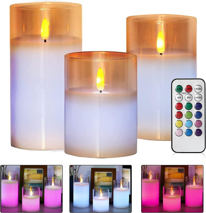 Magic colour changing wax candles