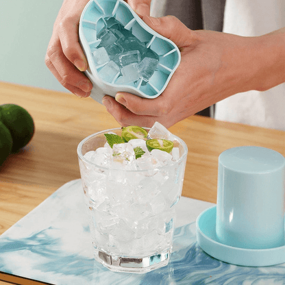 Large silicone ice bucket for 2 drinks