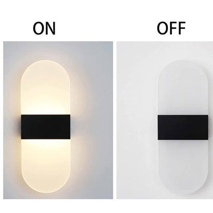 Led acrylic wall lamp