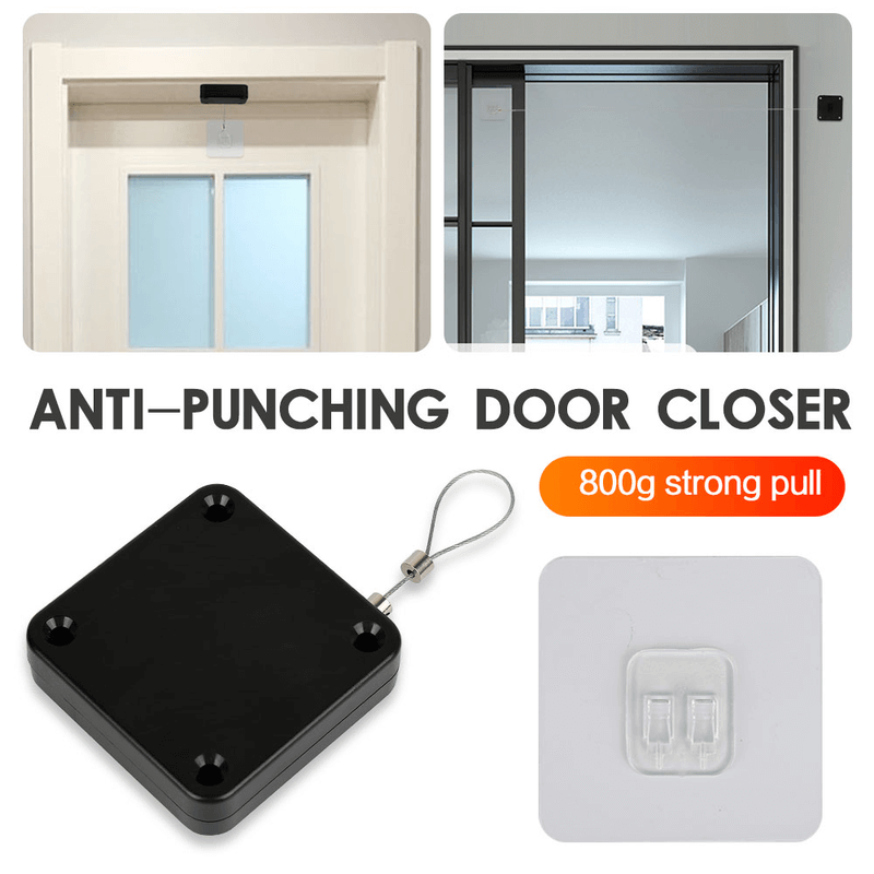 Self adhesive door closer
