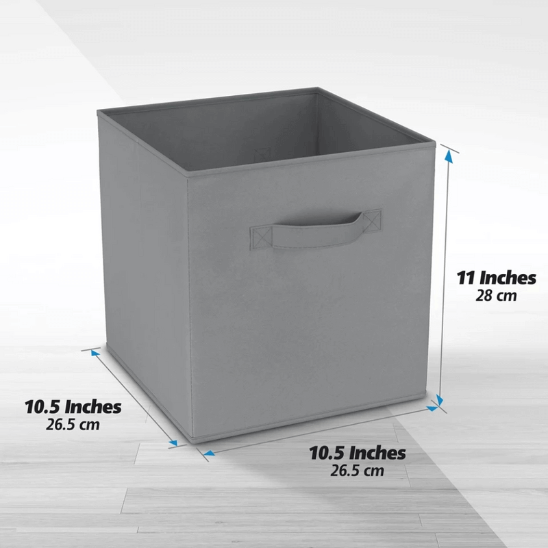 Foldable cube non-woven storage box