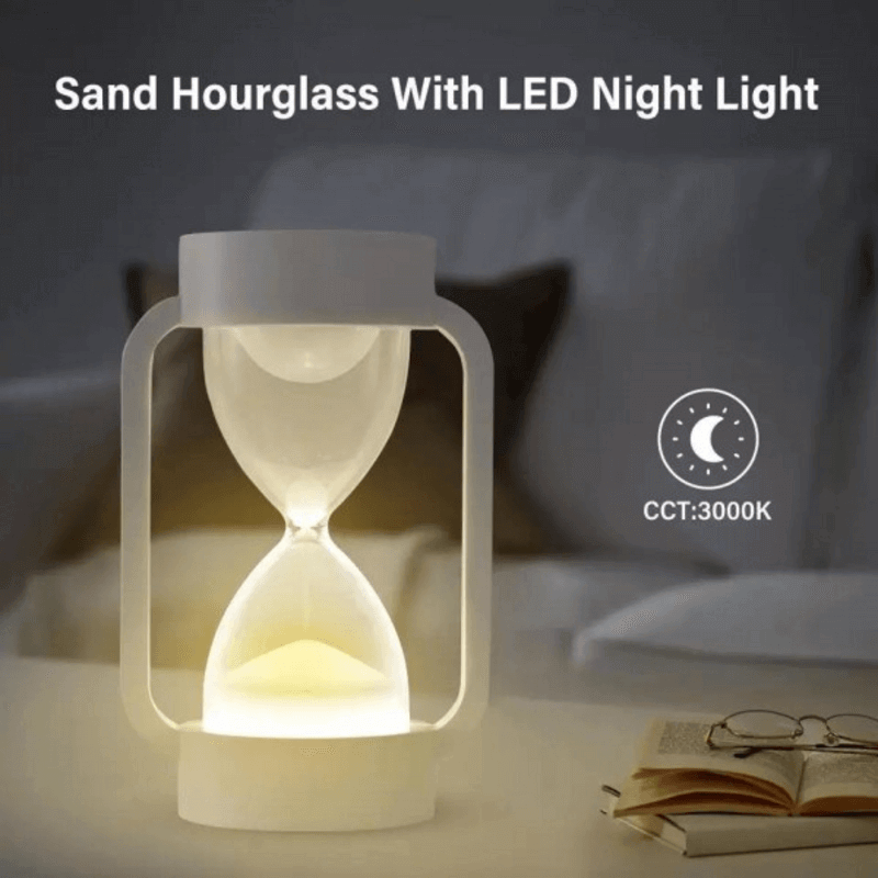 Hourglass sleeping night light lamp