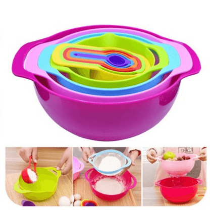 Baking mixing bowl set