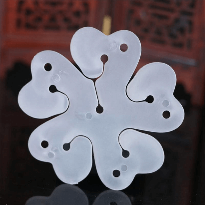 Flower shape balloon clip