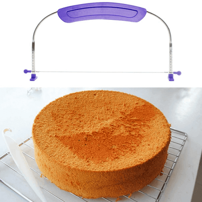 Adjustable wire cake layer slicer stainless steel