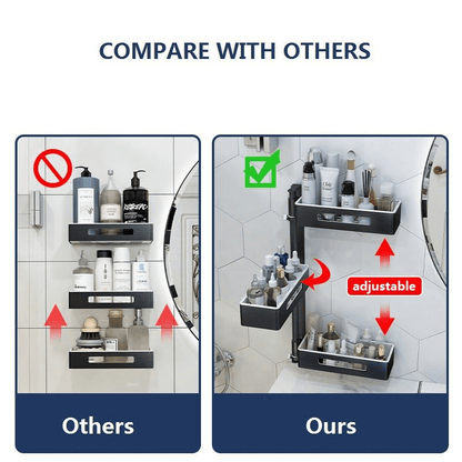 2 tier wall mounted rotating spice rack