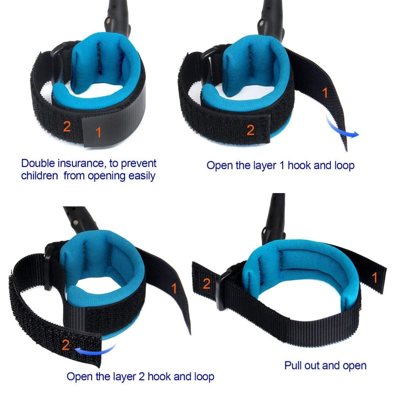 Child safety harness strap band