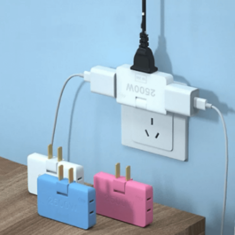 Rotatable slim wireless outlet adapter