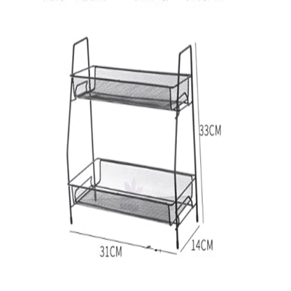 Kitchen portable modern storage 2 layer spice rack