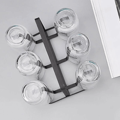 Iron glass stand and cup holder