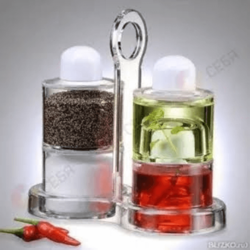 Oil vinegar salt and pepper dispenser kd01040