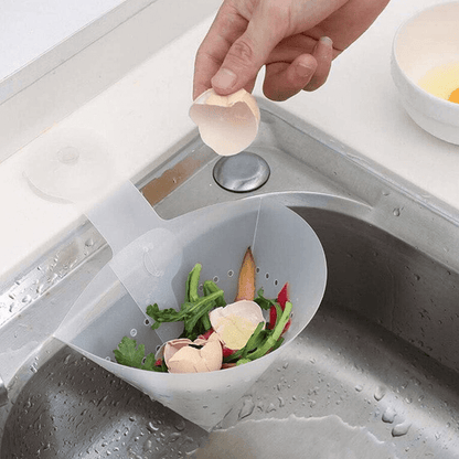 4 pcs kitchen foldable filter drainer suction sink storage basket