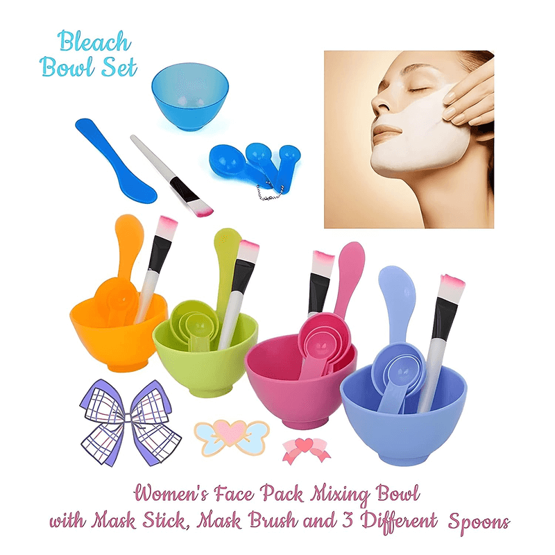 2 pcs face mask and bleach mixing bowl set