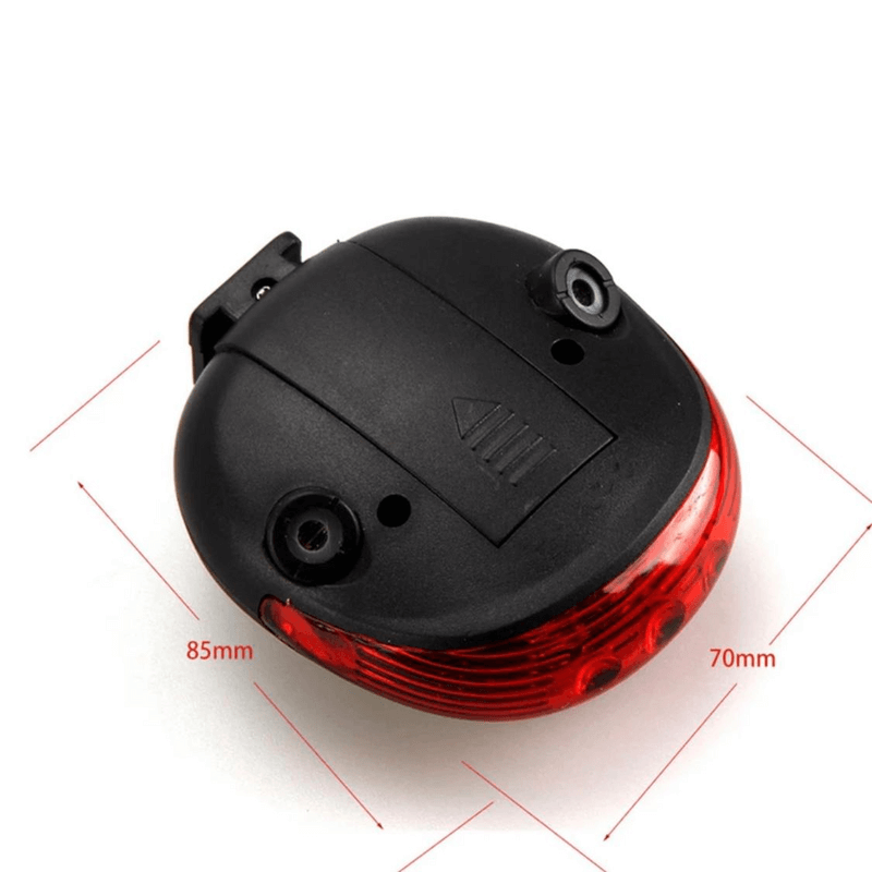 Waterproof bicycle light 5led+2laser rear tail light