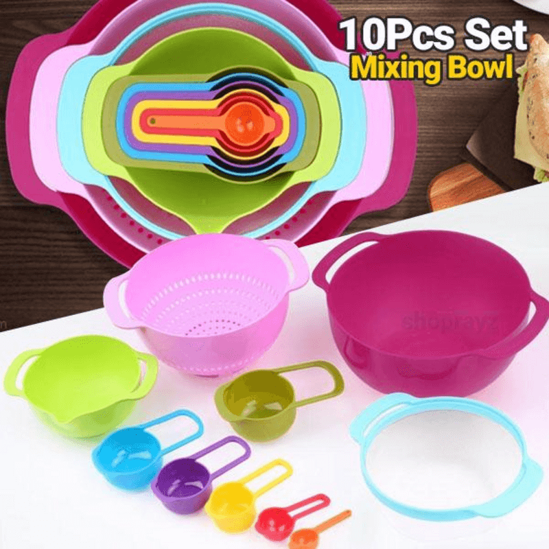 Baking mixing bowl set