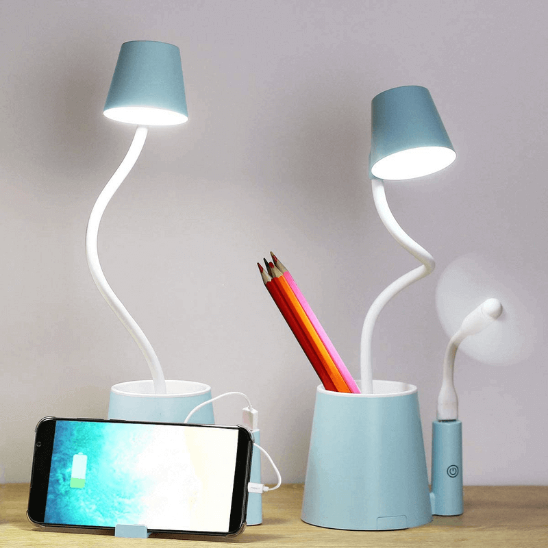 Small usb rechargeable desk lamp for kids 