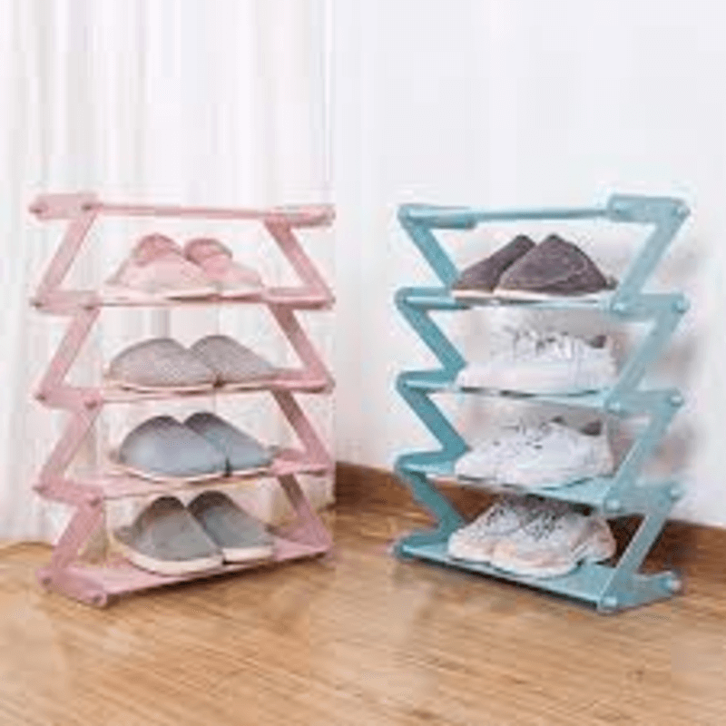 Simplicity z-shaped 5 -tier shoe rack