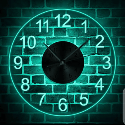 Modern arabic numerals illuminated led wall clock