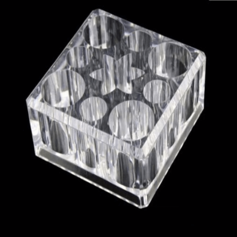 Acrylic lipstick makeup brush organizer