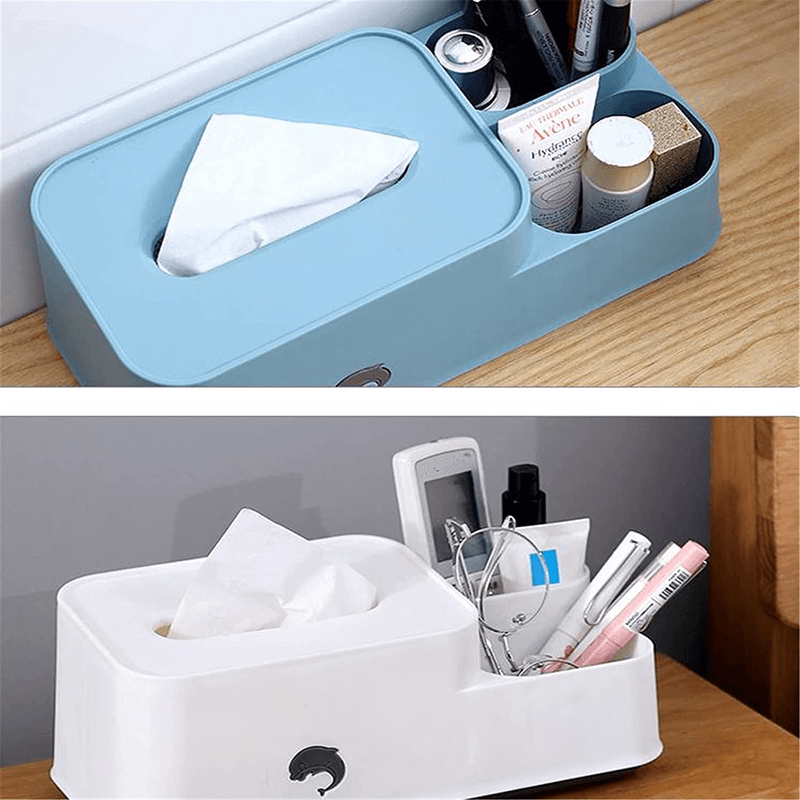 Creative multifunctional tissue box desktop storage box