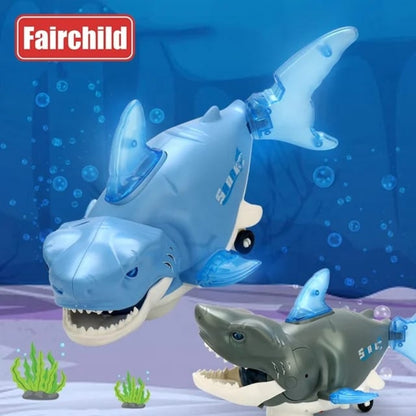 Battery operated shark with light sounds