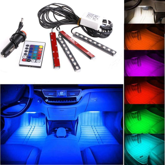 9 led neon interior light atmosphere light