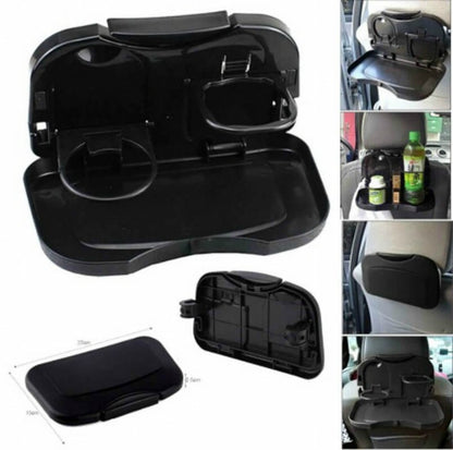 1pcs folding auto car back seat table drink food cup tray