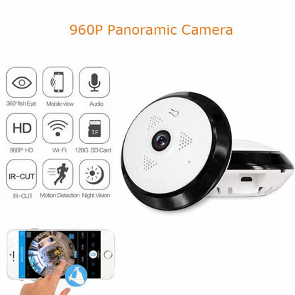 Panoramic fisheye cctv wifi camera