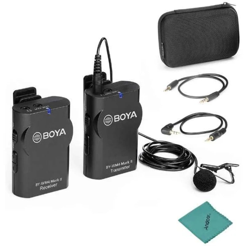 Boya by-wm4 wireless microphone system