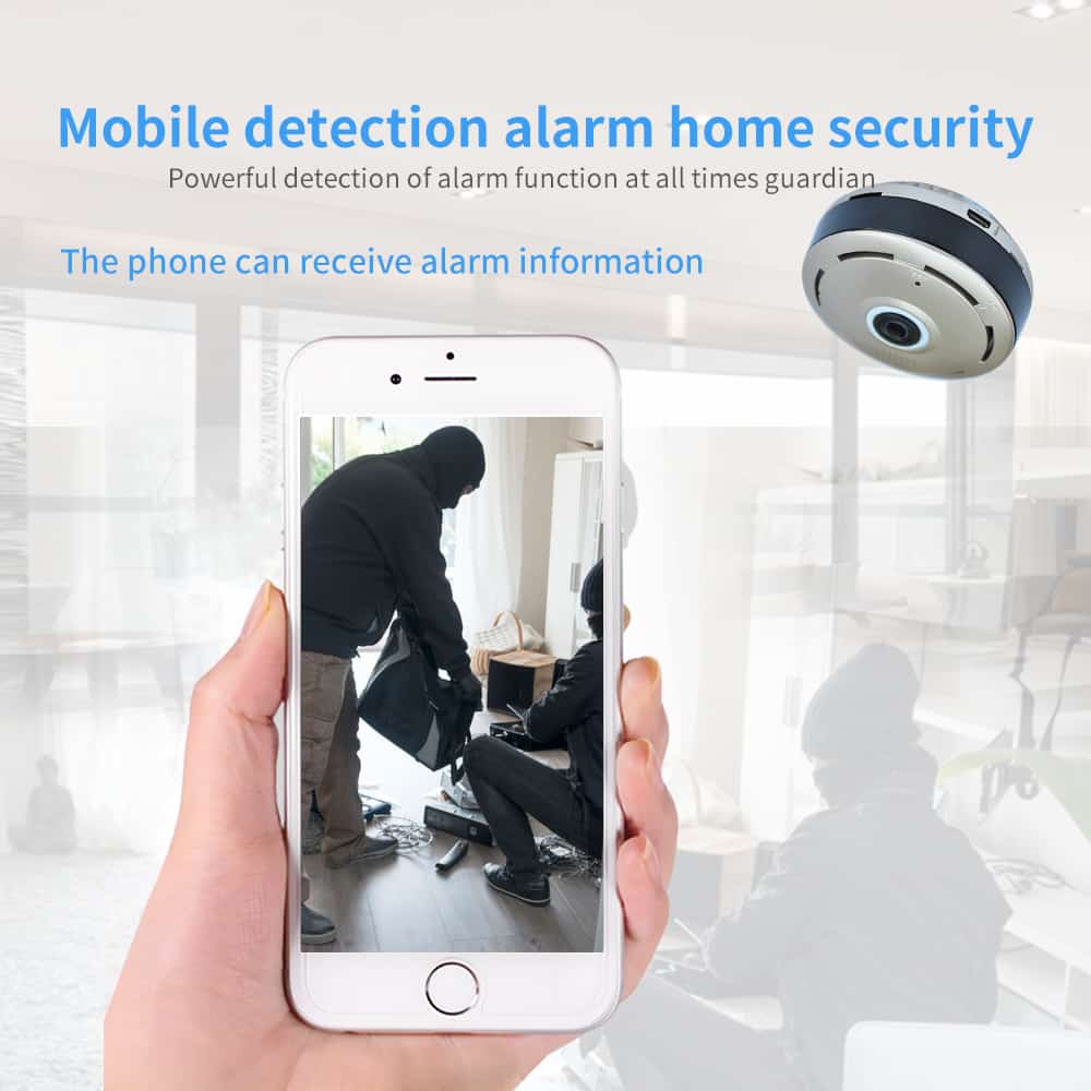 Panoramic fisheye cctv wifi camera