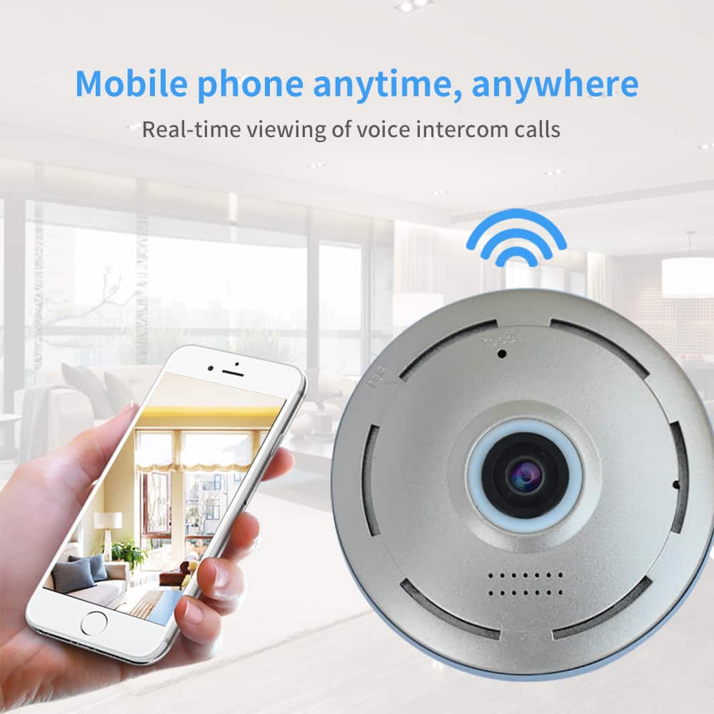 Panoramic fisheye cctv wifi camera