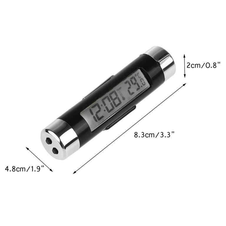 Digital car air vent thermometer car thermometer clock